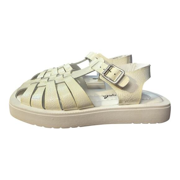 Free People Cream Fisherman Sandals - Picture 2 of 7